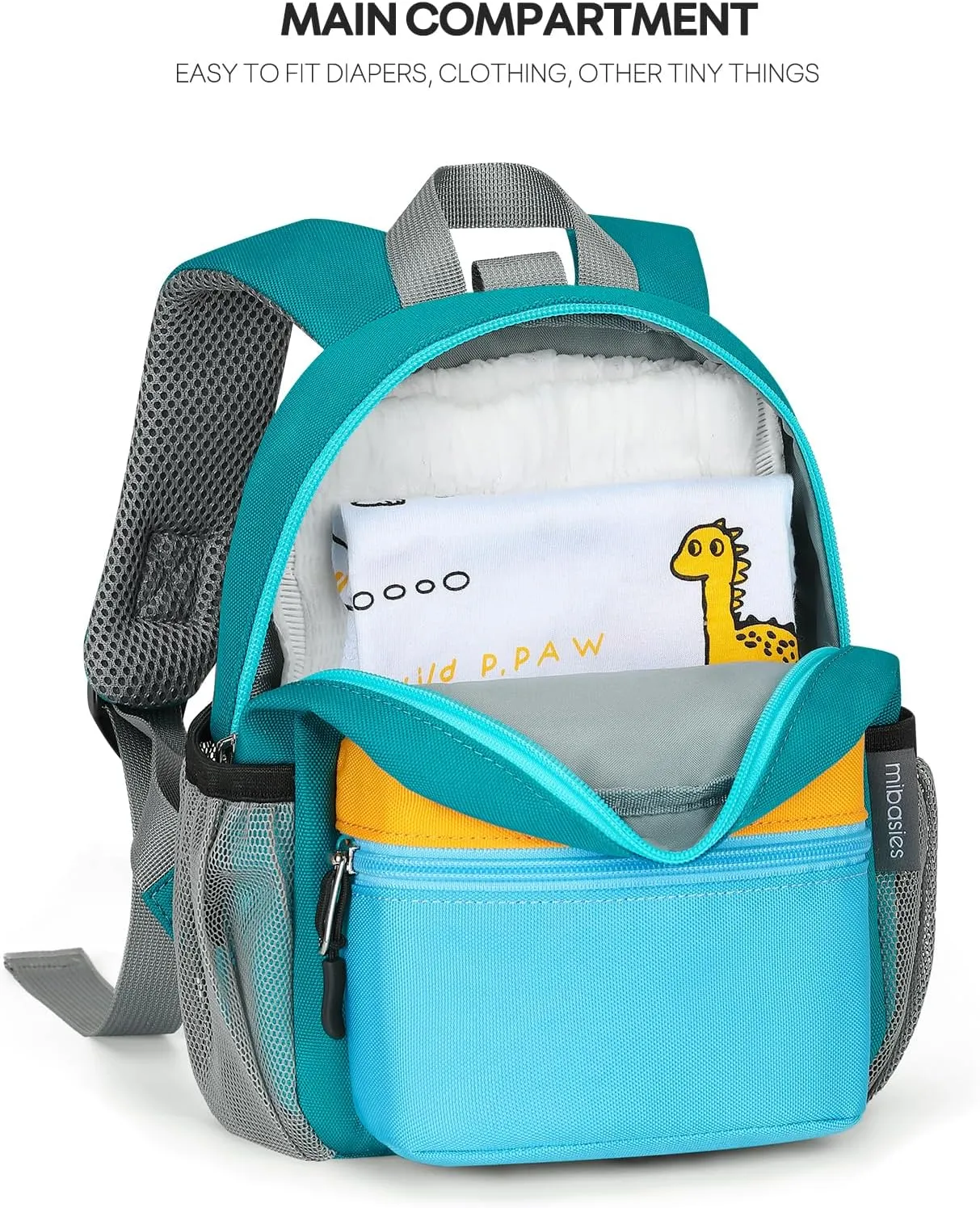 mibasies Backpack Leash for Toddlers 1-3: Baby Backpack with Leash for Boys