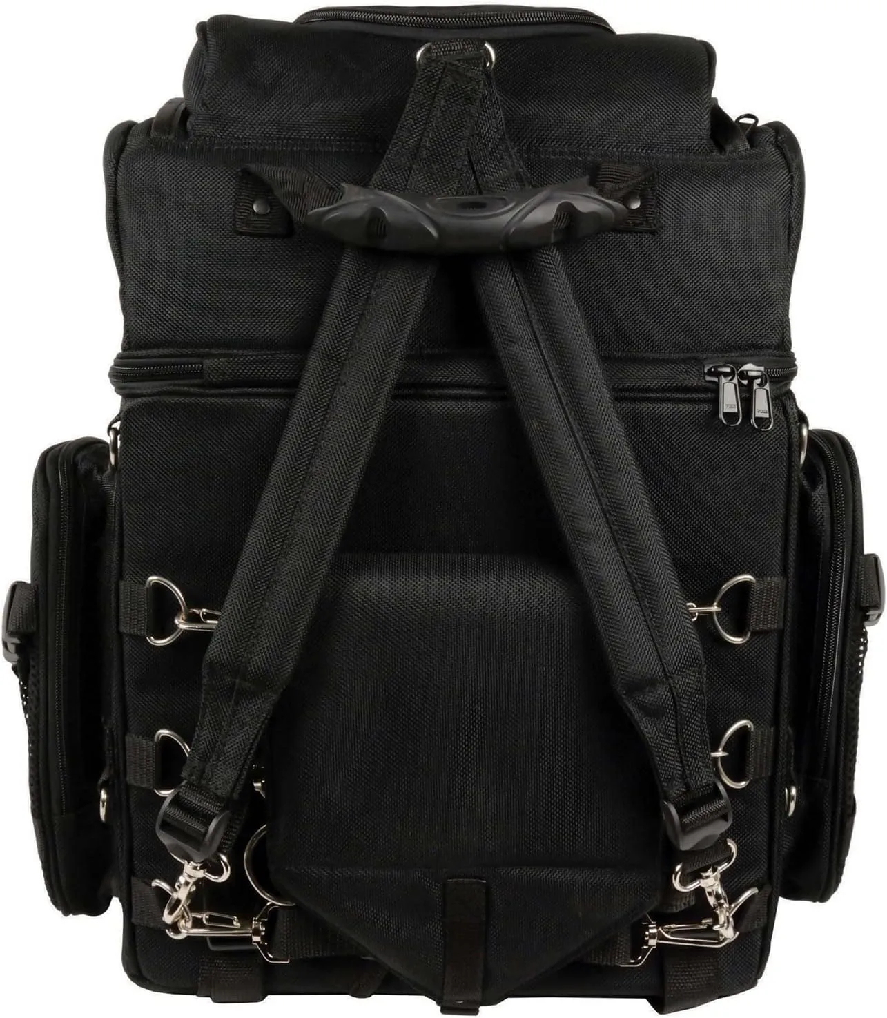 Milwaukee Leather SH689 Large Black Textile Waterproof Touring Motorcycle Sissy Bar Bag - One Size