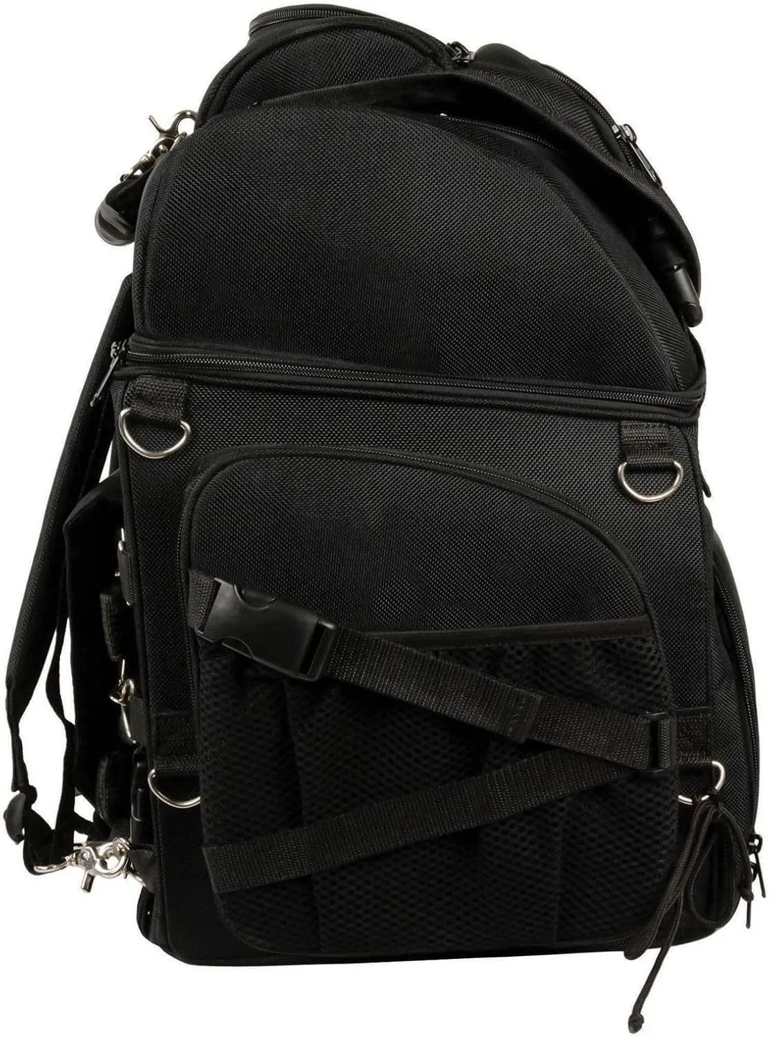 Milwaukee Leather SH689 Large Black Textile Waterproof Touring Motorcycle Sissy Bar Bag - One Size