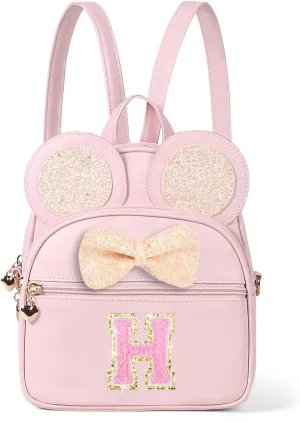 Mini Backpack for Girls Bowknot, Cute Leather Backpack Toddler Purse Birthday Gifts for Kids Girls