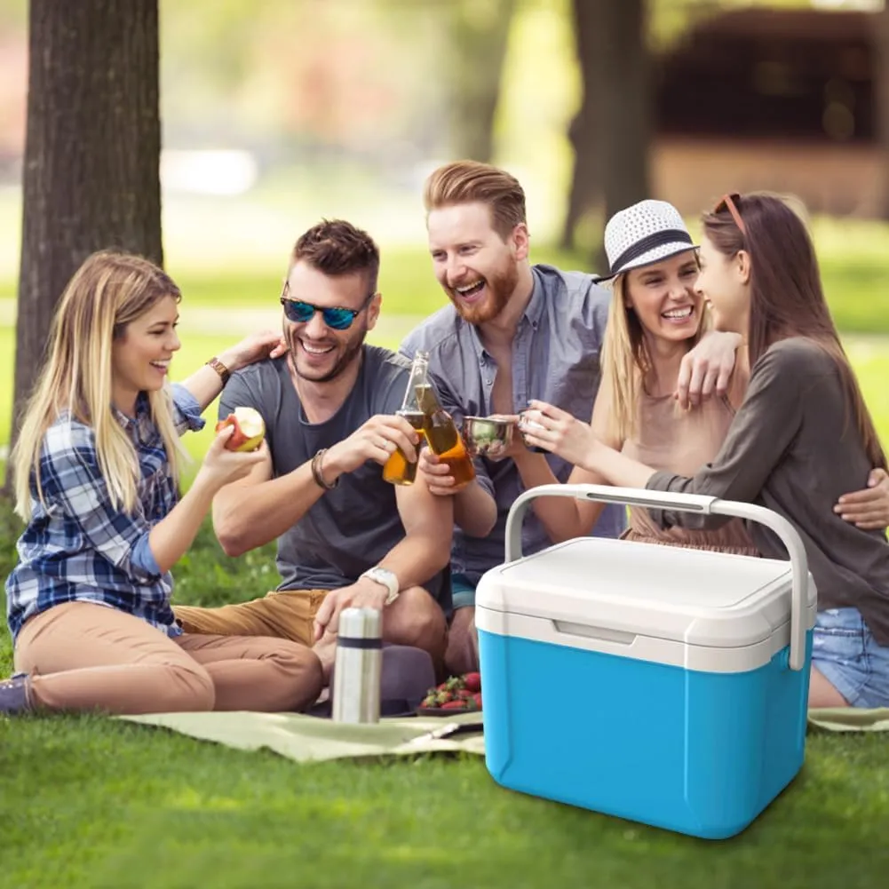 Mini Insulated Hard Cooler Lunch Box, 5 Quart Small Cooler with Handle, Portable Ice Retention Cooler Lunch Boxes for Camping, Picnic, Beach
