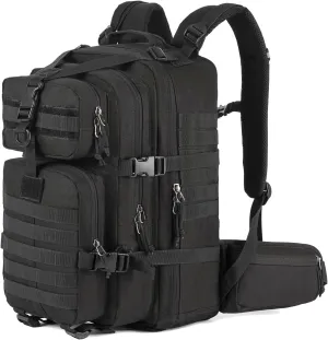 MIRACOL Go Bag Emergency Backpack - 35L Tactical Backpack with MOLLE System for Survival - Durable Military Grade Gear for Disaster Preparedness Black