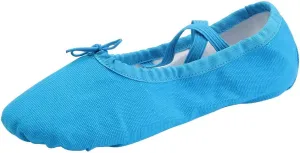 missfiona Women Canvas Ballet Slippers Dance Shoes Adult Practice Yoga Flat Belly Shoes
