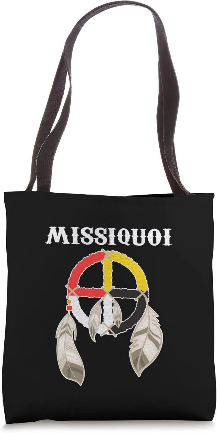 Missisquoi Abenaki Tribe Native American Medicine Wheel Tote Bag