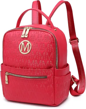 MKP Small Backpack Purse for Ladies Women Fashion Multi Pockets Daypacks with Front Zip Pocket