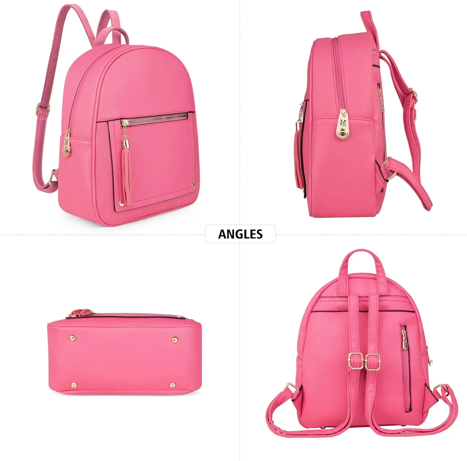 Montana West Medium Backpack Purse for Women Anti Theft Backpack with Secured Zipper & Tassel