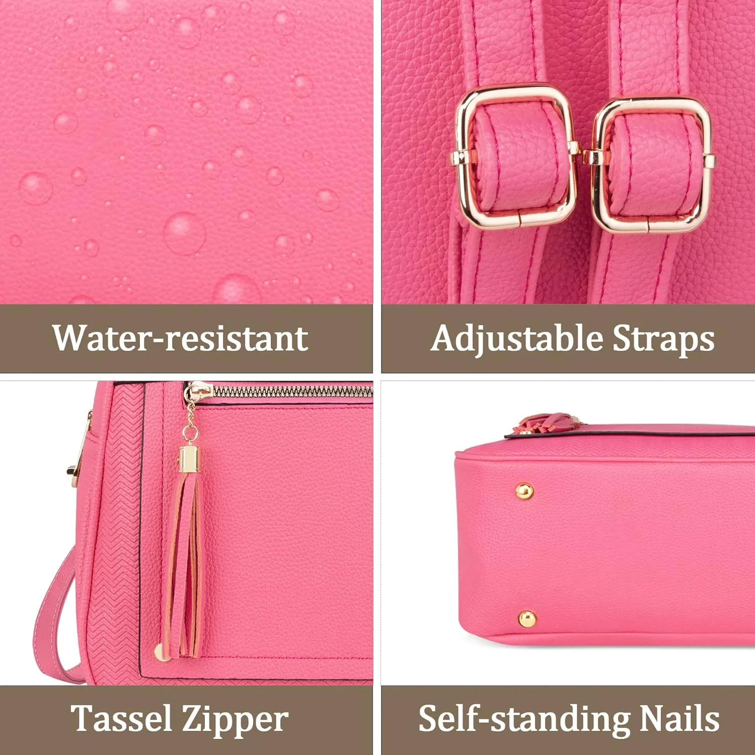 Montana West Medium Backpack Purse for Women Anti Theft Backpack with Secured Zipper & Tassel