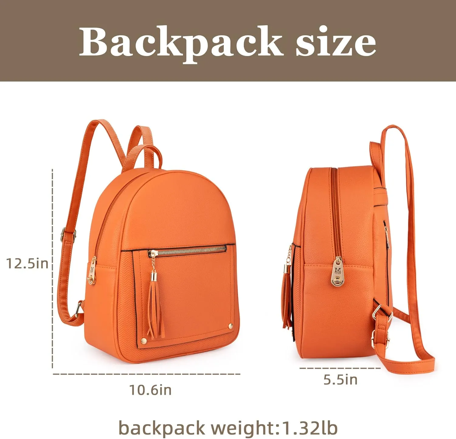 Montana West Medium Backpack Purse for Women Anti Theft Backpack with Secured Zipper & Tassel