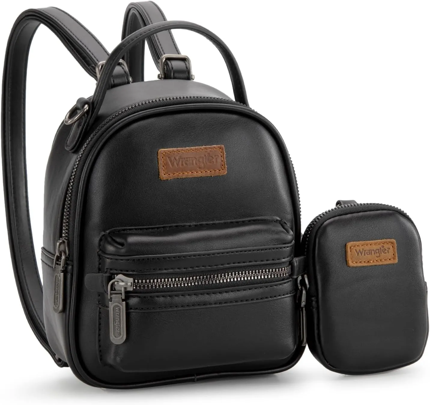 Montana West Wrangler Mini Backpack Purse for Women with a Detachable Coin Pouch