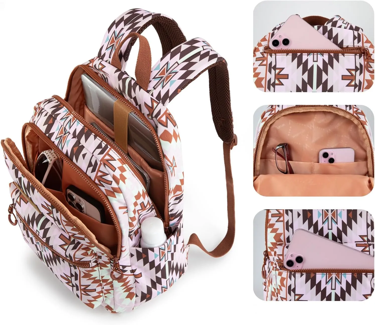 Montana West x Wrangler Aztec Backpack Mommy Daypack Western Travel Bag for Women