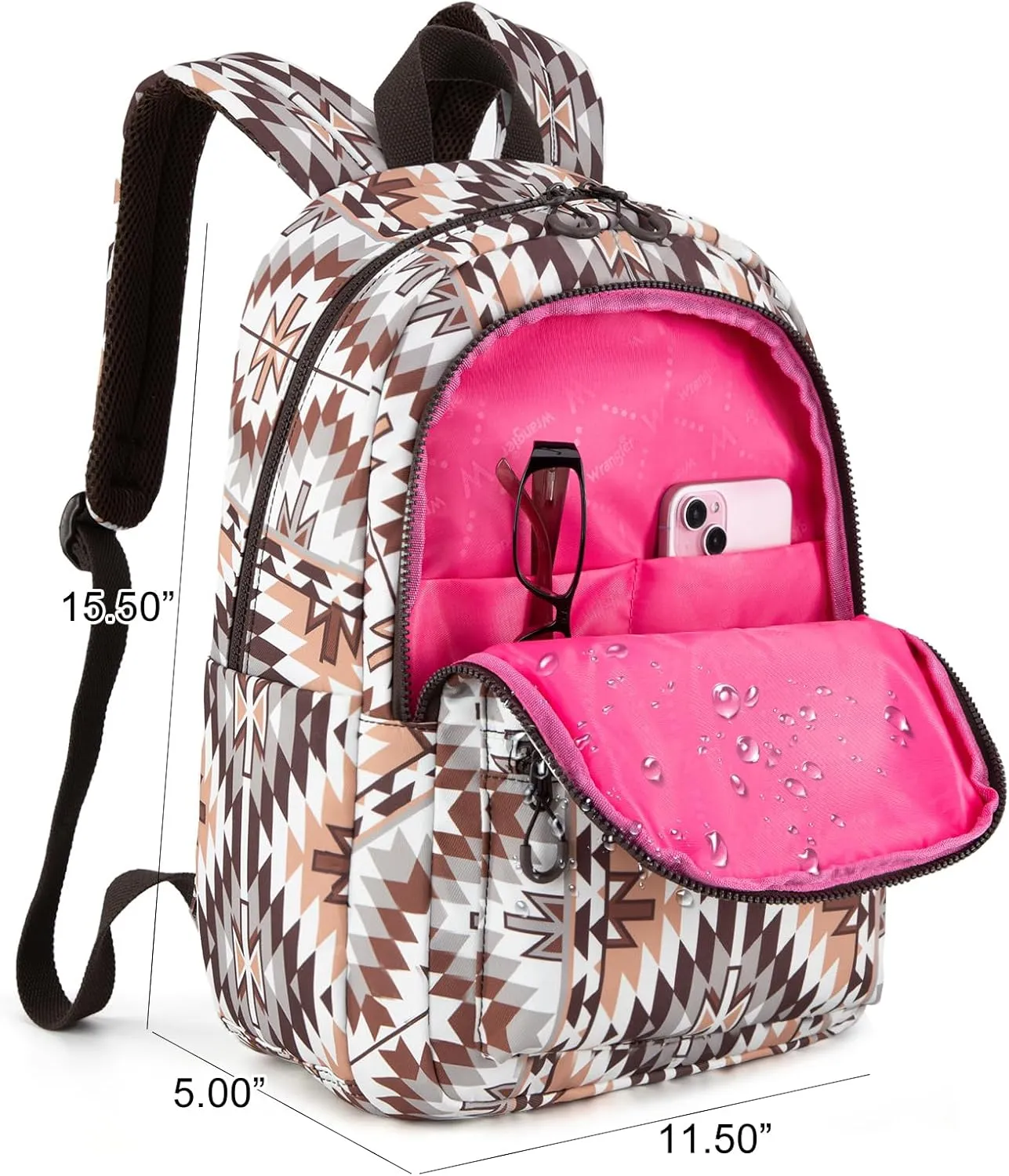 Montana West x Wrangler Aztec Backpack Mommy Daypack Western Travel Bag for Women