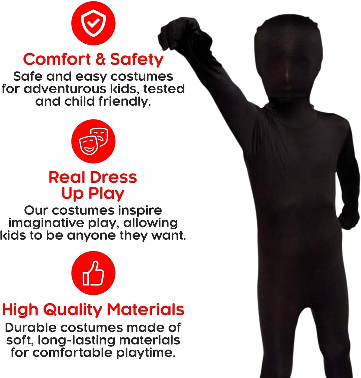 Morphsuits Kids Bodysuit Full Body Suit Halloween Costume, Skin Suit For Boys