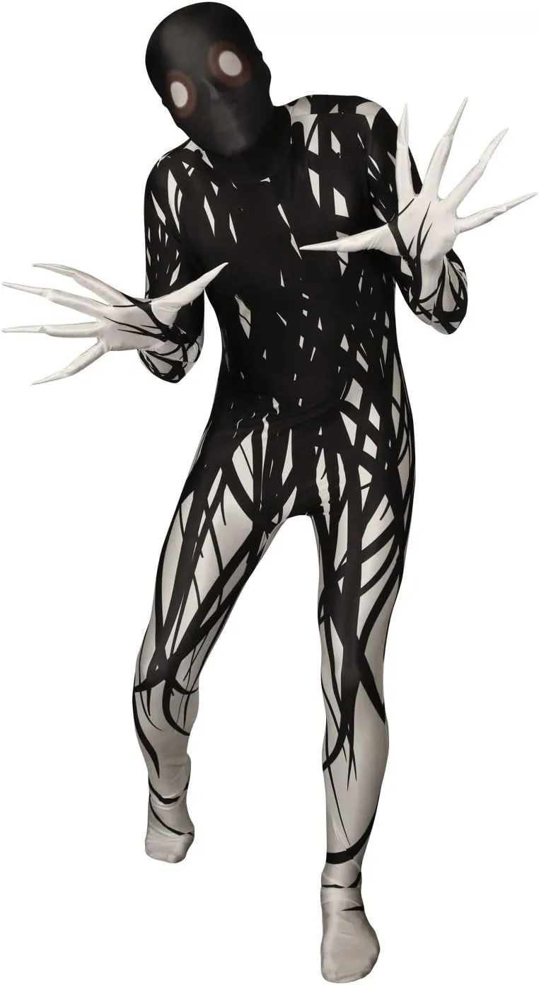 Morphsuits Zalgo Costume Adults, Skinwalker Costume Scary Morph Suits Adults, Zalgo Skin Suit, Shadow Demon Costume Adult