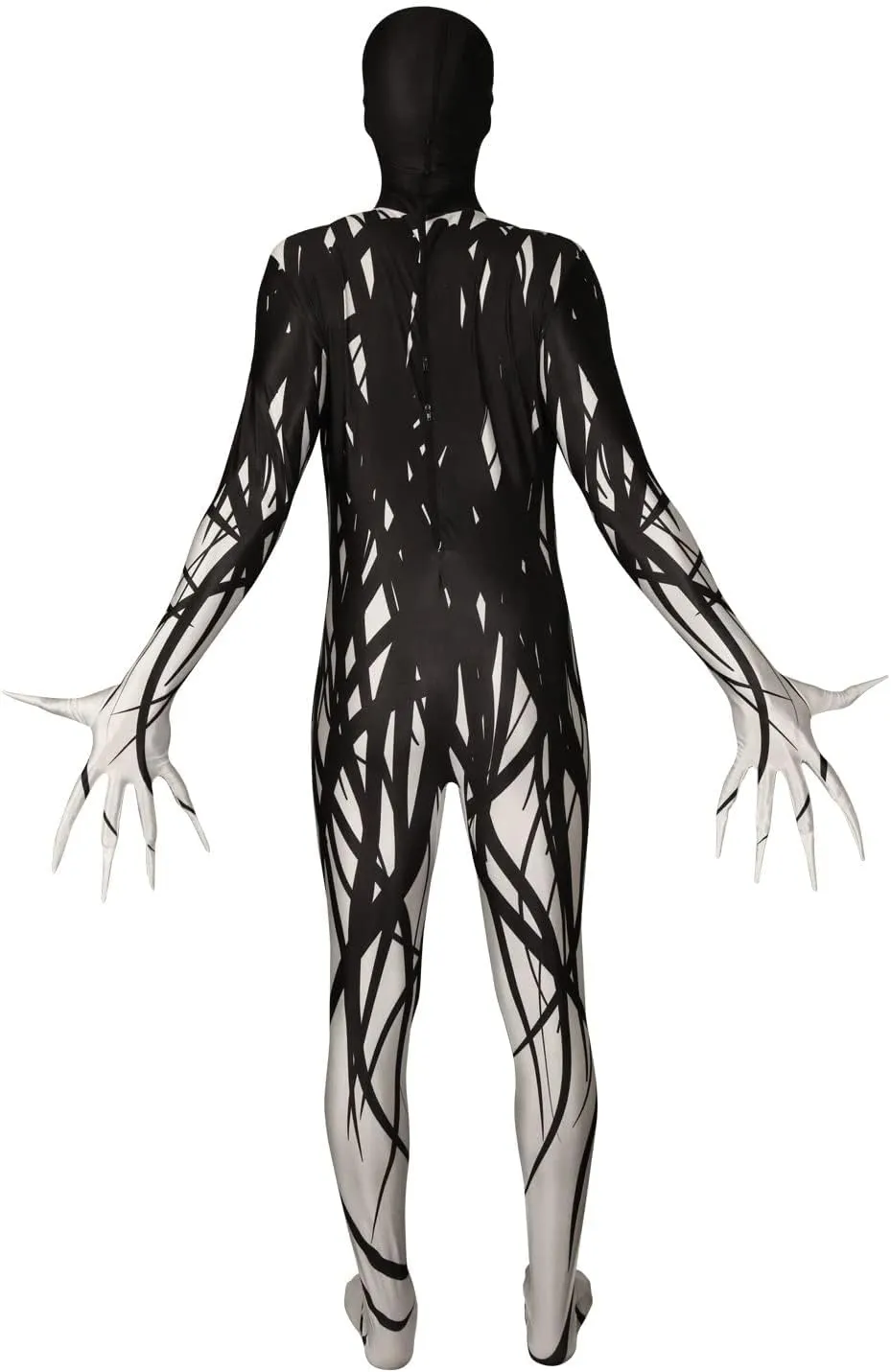 Morphsuits Zalgo Costume Adults, Skinwalker Costume Scary Morph Suits Adults, Zalgo Skin Suit, Shadow Demon Costume Adult