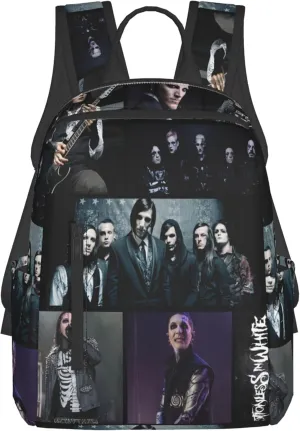Motionless Rock In White Backpack Lightweight Backpack Travel Bag Classic Laptop Daypack for Men Women Backpack