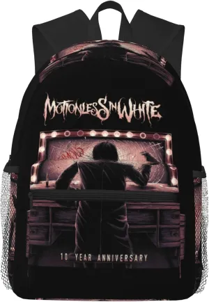 Motionless Rock In White Casual Backpack Large Lightweight Travel Bag Classic Laptop Daypack for Men Women Backpack