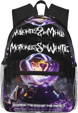 Motionless Rock In White Casual Backpack Large Lightweight Travel Bag Classic Laptop Daypack for Men Women Backpack