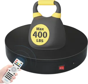 Motorized Rotating Display Stand Rotating Platform Electric Turntable for Display,Photography,3d Scanner,Professional Remote Control Angle/Speed,Multi-Rotation Modes