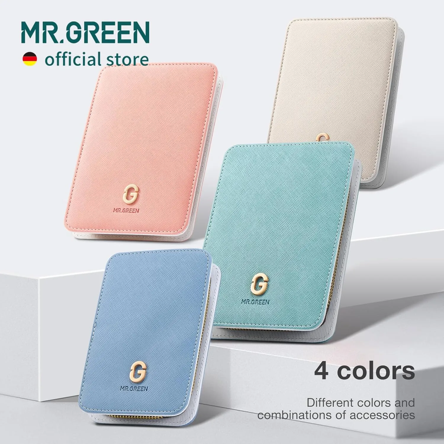 MR.GREEN Fashion Imprint Manicure Sets Professional Nail Clipper Set Personal Care Tool Kits Nial Cutter Gift With Leather Case (Green(10Pcs Set))