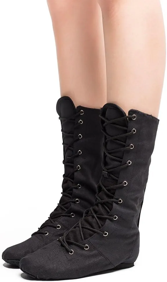 MSMAX Adult Dance Boots High Top Ballet Jazz Dancing Sneakers