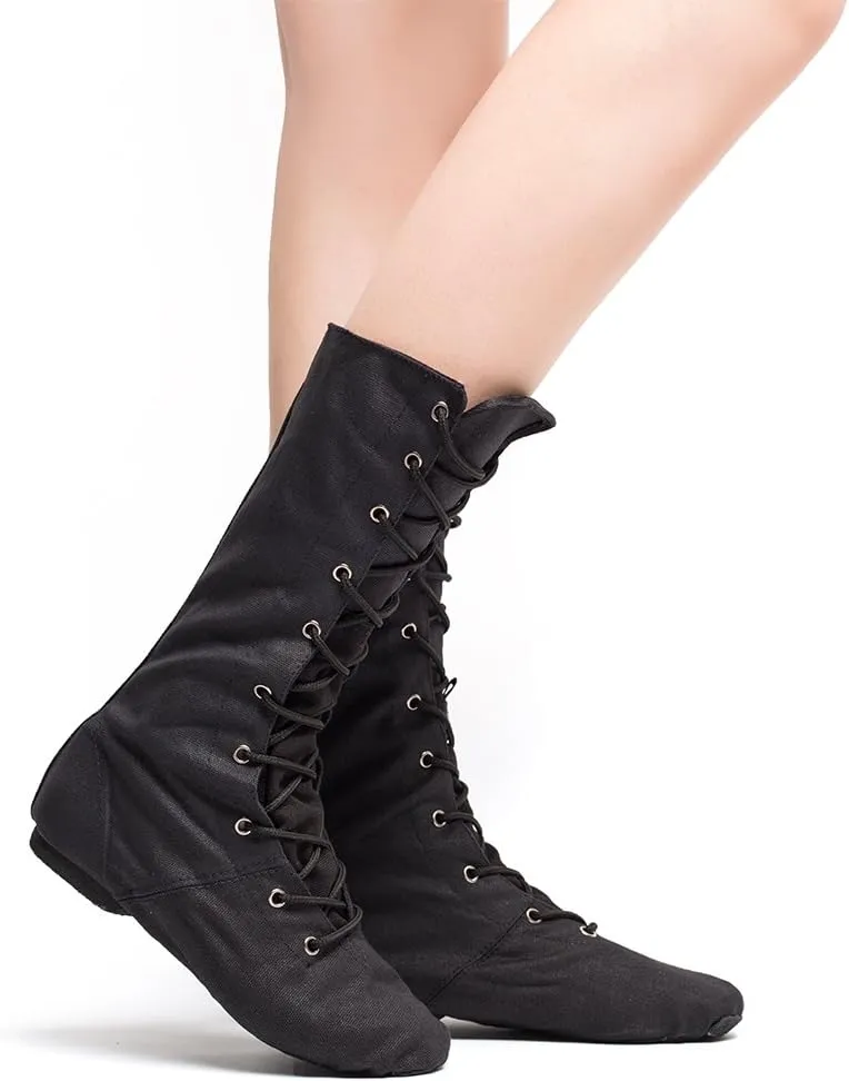 MSMAX Adult Dance Boots High Top Ballet Jazz Dancing Sneakers