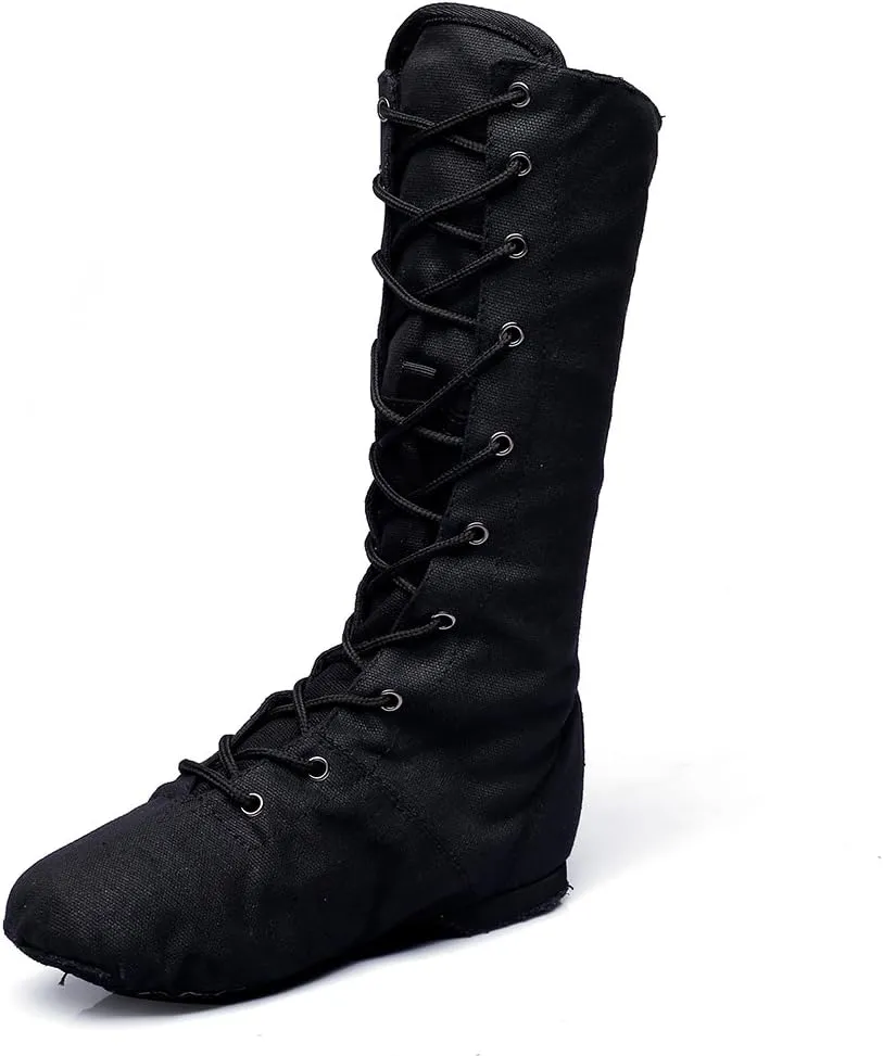 MSMAX Adult Dance Boots High Top Ballet Jazz Dancing Sneakers