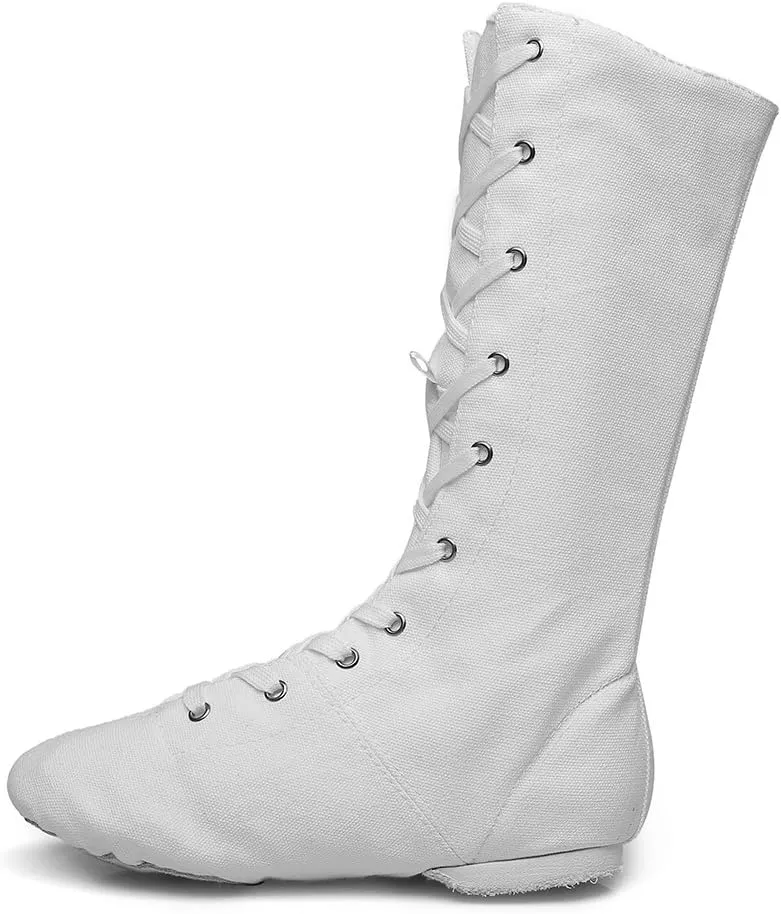 MSMAX Adult Dance Boots High Top Ballet Jazz Dancing Sneakers