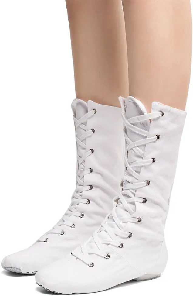 MSMAX Adult Dance Boots High Top Ballet Jazz Dancing Sneakers