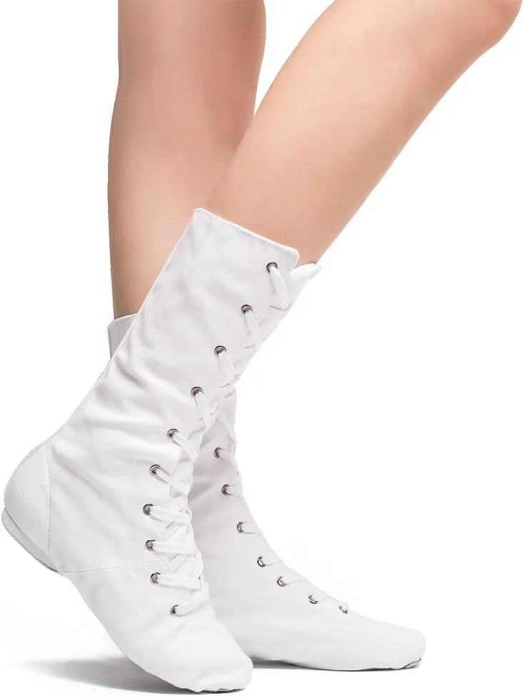MSMAX Adult Dance Boots High Top Ballet Jazz Dancing Sneakers