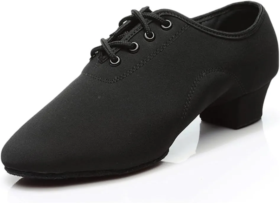 MSMAX Ballroom Dance Shoes Women Latin Dancing Heels Jazz Rhythm Teaching Shoes