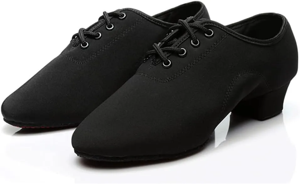 MSMAX Ballroom Dance Shoes Women Latin Dancing Heels Jazz Rhythm Teaching Shoes