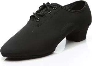 MSMAX Ballroom Dance Shoes Women Latin Dancing Heels Jazz Rhythm Teaching Shoes