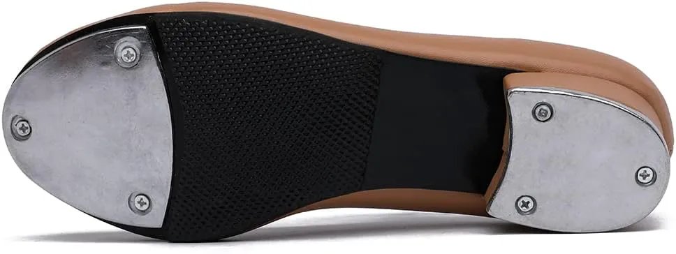 MSMAX Women's Jazz Tap Shoe Girls Mary Jane Tap Dance Flats