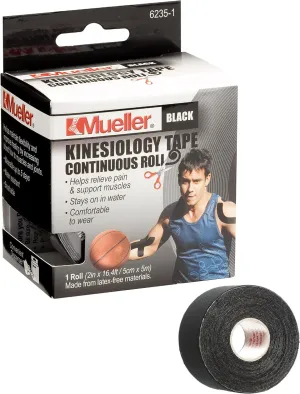 MUELLER Sports Medicine Kinesiology Tape Pre-Cut Strips