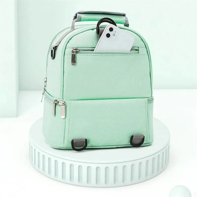 Multi-Functional Breast Pump & Milk Storage Backpack: Insulated Cooler, Fresh Keeping, Baby Feeding Bottle Organizer