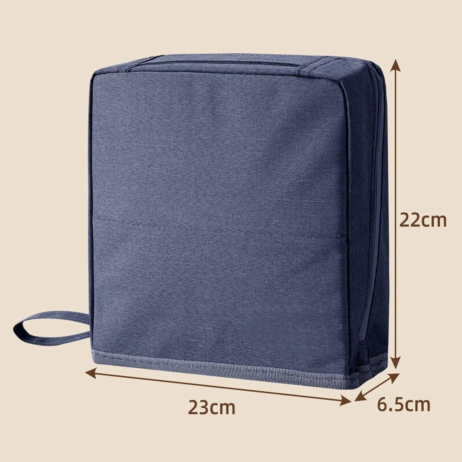 Multi-purpose Large Capacity Oxford Cloth Standing Makeup Bag, Travel Waterproof Makeup Organizer with Compartments, Portable Toiletry Bag for Women and Men (Gray)