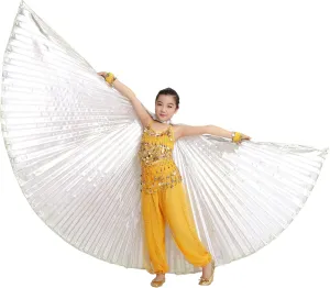 MUNAFIE Halloween Costumes Belly Dance Isis Wings for Children Kids