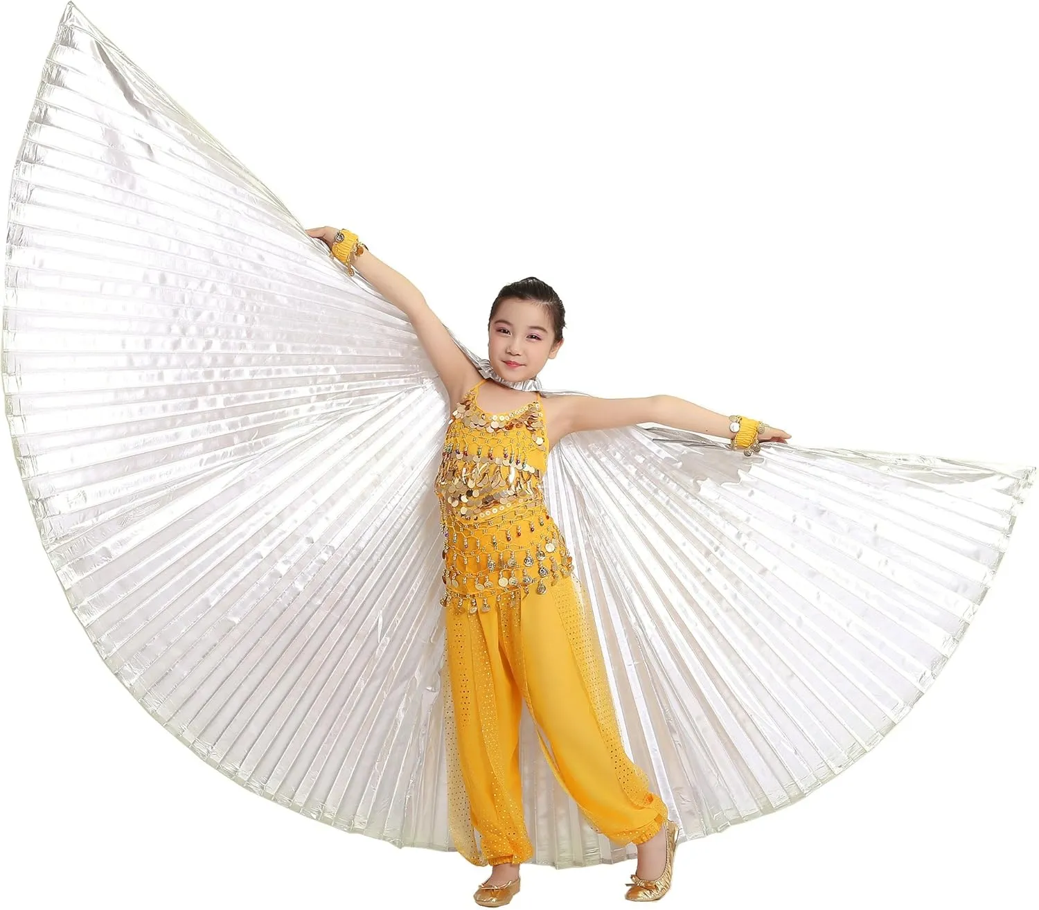 MUNAFIE Halloween Costumes Belly Dance Isis Wings for Children Kids