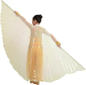 MUNAFIE Halloween Costumes Belly Dance Isis Wings for Children Kids