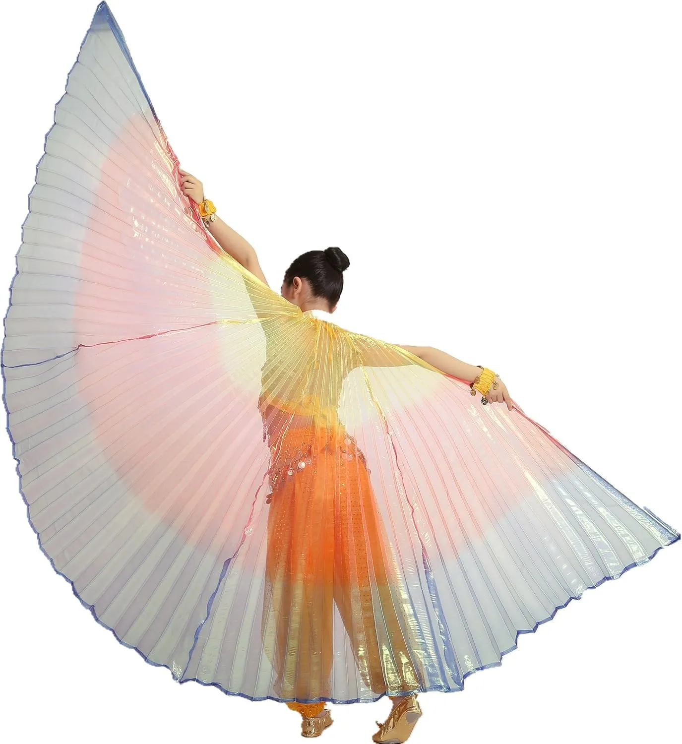 MUNAFIE Halloween Costumes Belly Dance Isis Wings for Children Kids