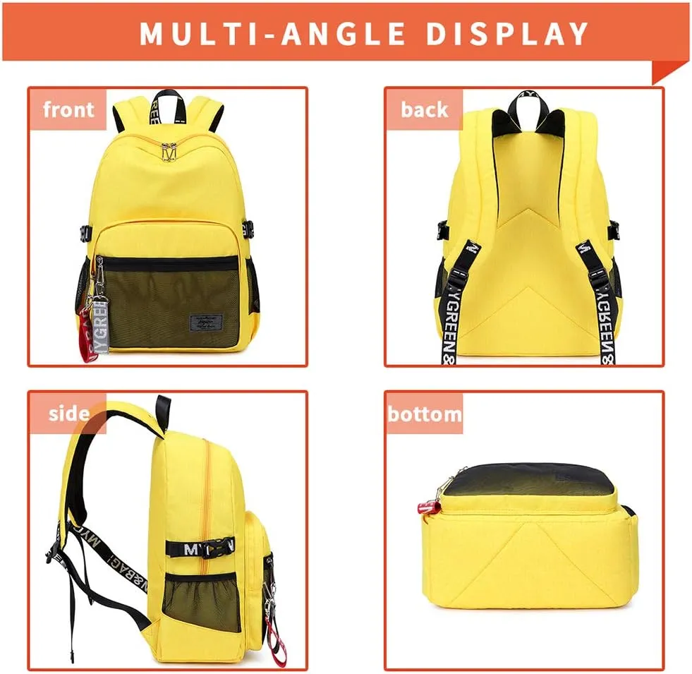 mygreen Kids Backpack, Kawaii Girls Backpack for School Ages 8-12