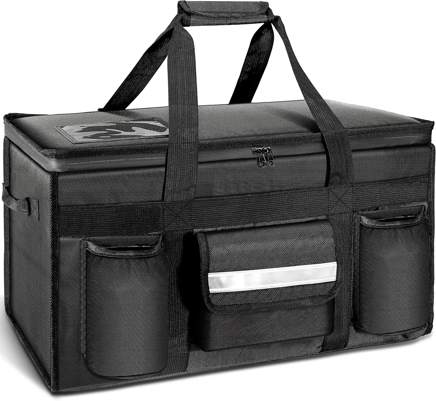 MyLifeUNIT 80 Cans Insulated Cooler Bag for Food & Pizza Delivery Bag Suitable for Car, Bike, Camping, Picnic, Beach, XXX-Large Size
