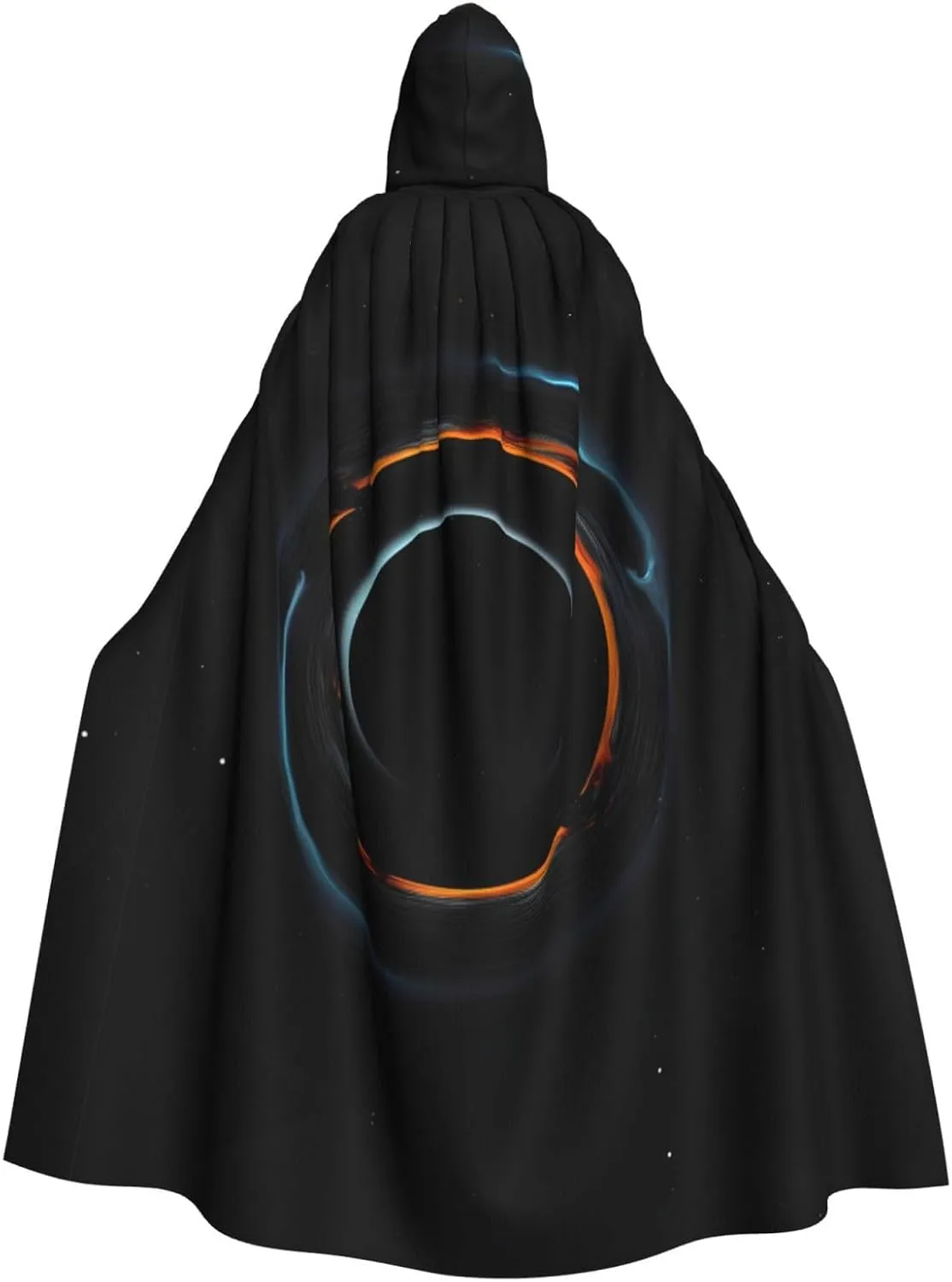 Mysterious Cosmic Black Holes Prints Halloween Adult Hooded Cloak for Costume Parties and Theme Events
