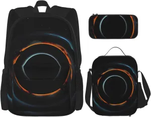 Mysterious Cosmic Black Holesbackpack 3 Piece Set, Duffel Bag,* Casual Backpack, Girls Boys Backpack For Hiking, School