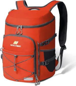 N NEVO RHINO Insulated Backpack Cooler - 36/54 Can Capacity, Waterproof Leak-Proof Lightweight Multi-Functional & Spacious， Ideal for Camping, Travel, Beach, Picnics， Lunch & Day Trips