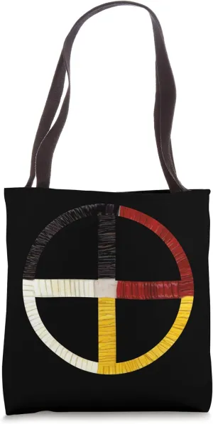 Native American Indian Medicine Wheel Tote Bag