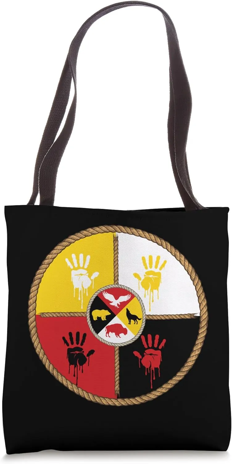Native American Medicine Wheel - MMIW Tote Bag