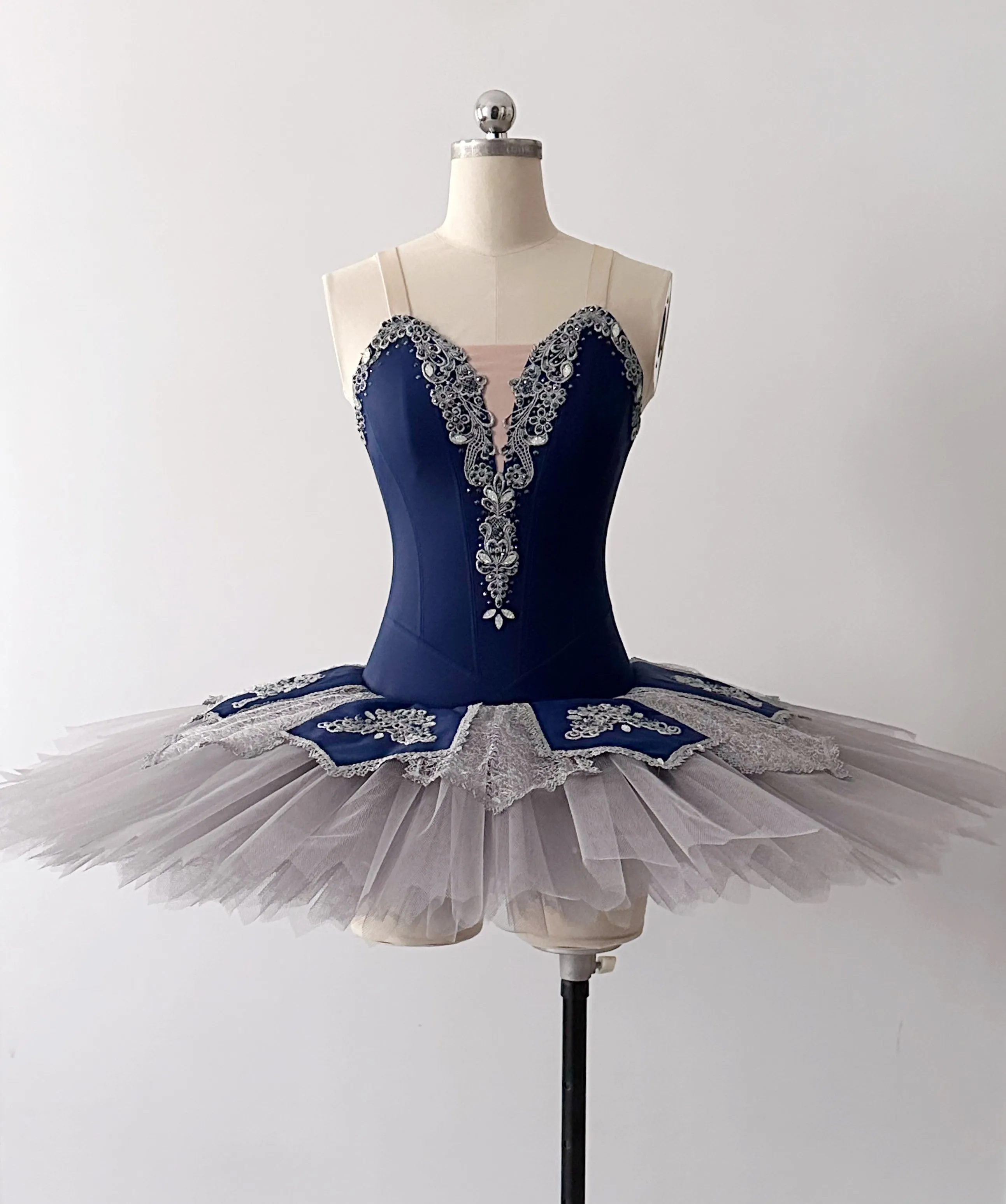 Navy and Silver Tutu size girls 12 to 15