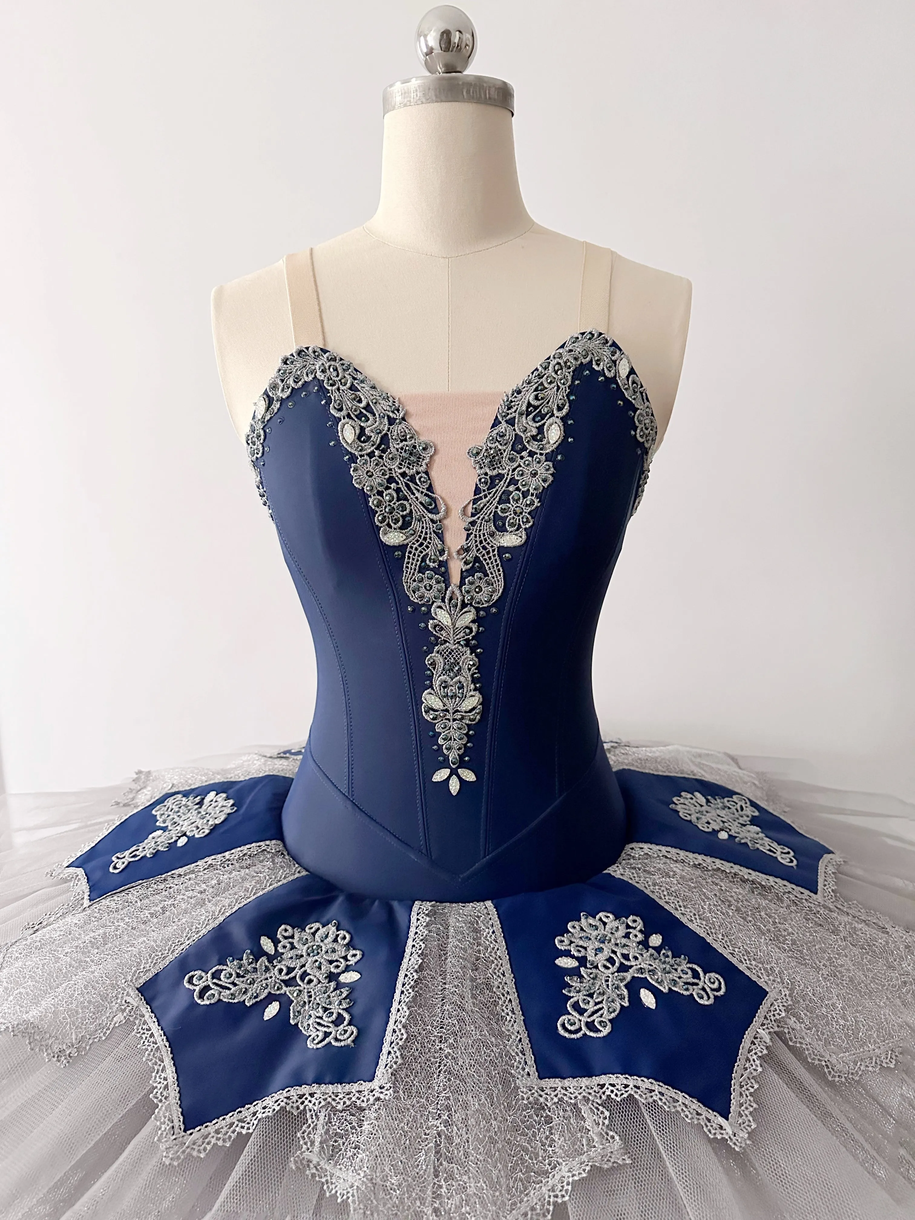Navy and Silver Tutu size girls 12 to 15