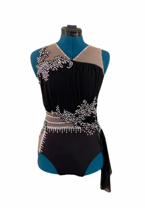 NEW AS black/nude ready-to-ship costume